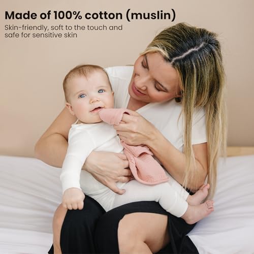 Soft and Absorbent Cotton Burp Cloths for Newborns - Pack of 7