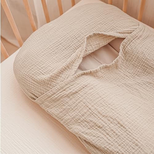 Konssy Soft 100% Cotton Wheat Baby Lounger Cover